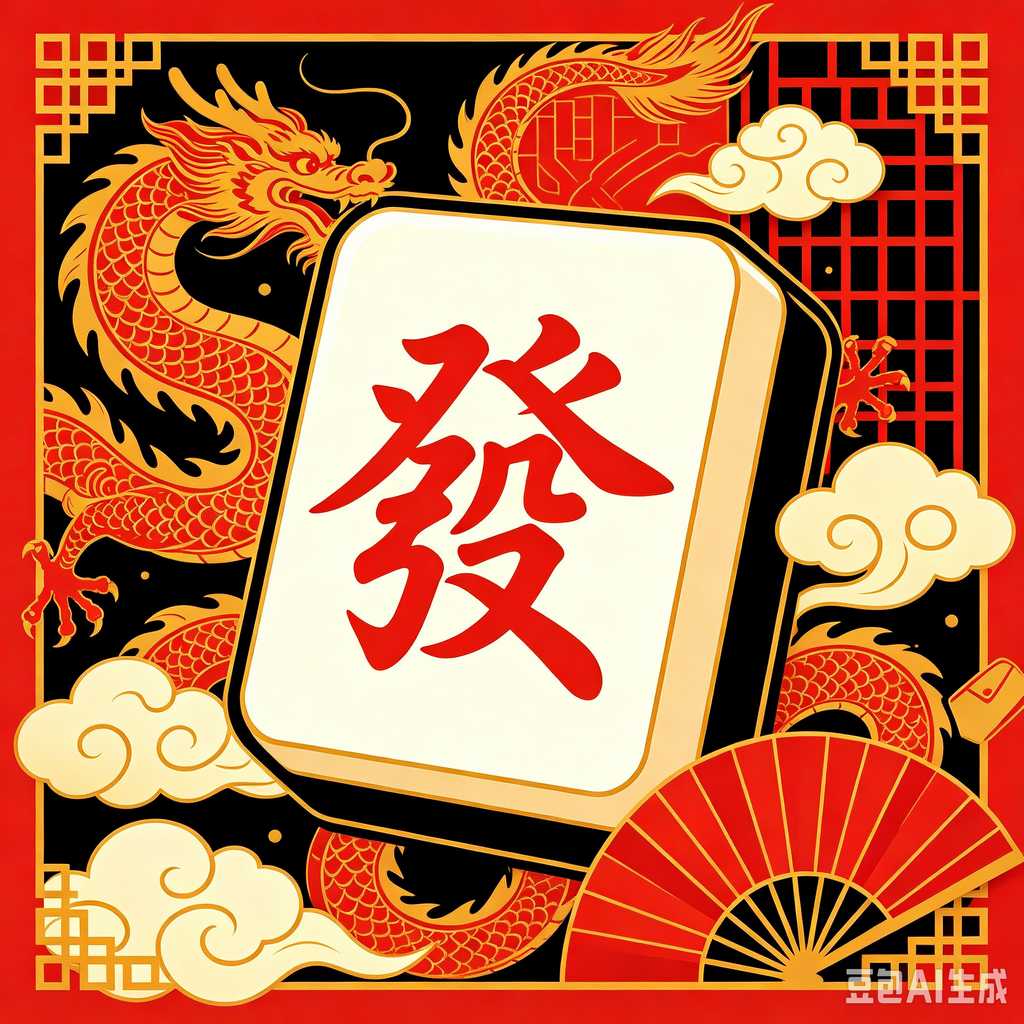 vivid color print mahjong set