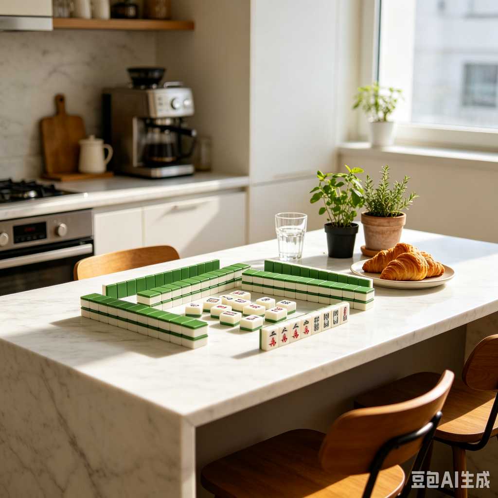 elegant text mahjong tiles